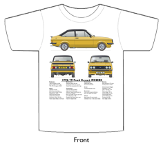 Ford Escort MkII RS2000 1978-79 T-shirt Front